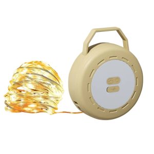 2 In 1 LED Portable String Lamp Camping Atmosphere Light USB Rechargeable