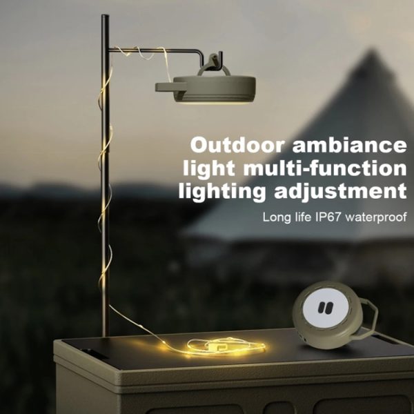 2 In 1 LED Portable String Lamp Camping Atmosphere Light USB Rechargeable - Image 7