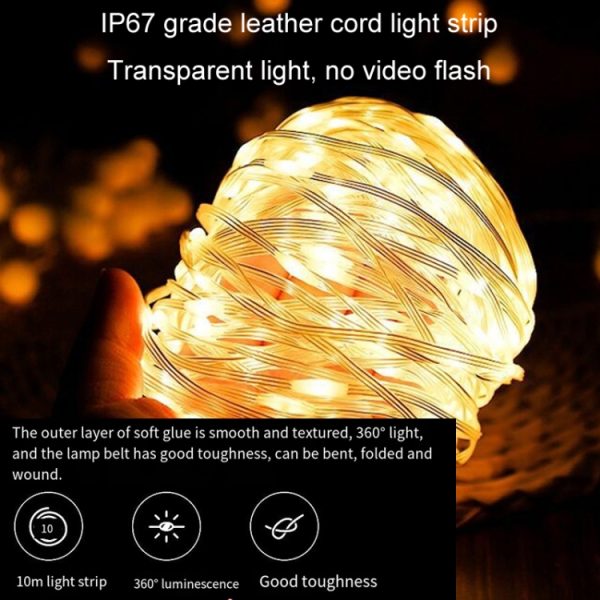 2 In 1 LED Portable String Lamp Camping Atmosphere Light USB Rechargeable - Image 8