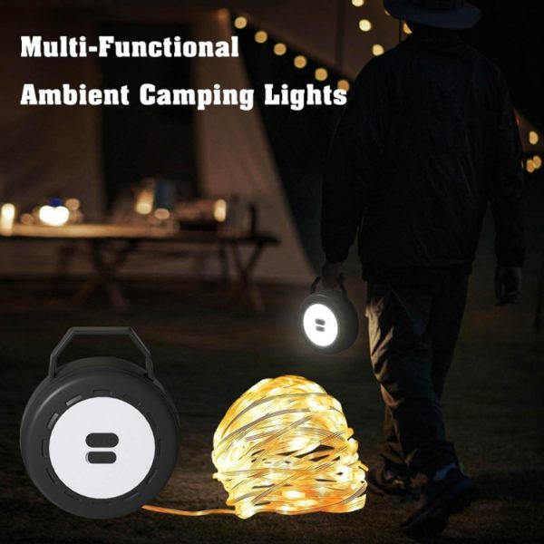 2 In 1 LED Portable String Lamp Camping Atmosphere Light USB Rechargeable - Image 10