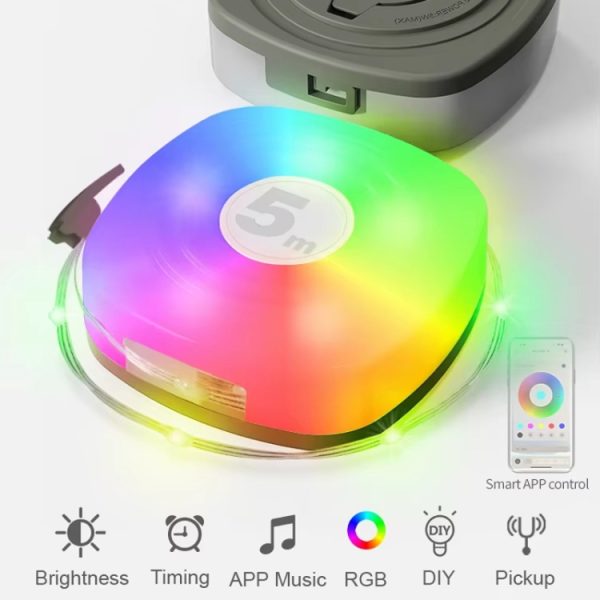 5m RGB Camping String Lights LED Ambient Night Light - Image 5