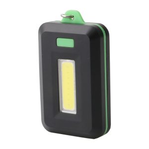2 PCS 3W Mini COB LED Flashlight Keychain Emergency Camping  Backpack Light with 3 Modes