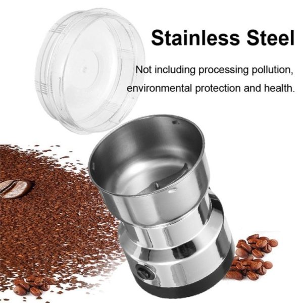 Multi-functional EU Plug Coffee Grinder Stainless Electric Herbs/Spices/Nuts/Grains/Coffee Bean Grinding, Coffee Grinder, EU Plug - Image 8