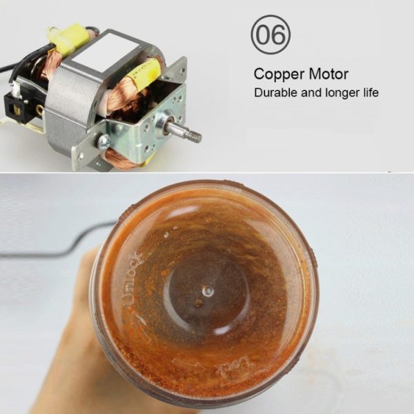 Multi-functional EU Plug Coffee Grinder Stainless Electric Herbs/Spices/Nuts/Grains/Coffee Bean Grinding, Coffee Grinder, EU Plug - Image 9