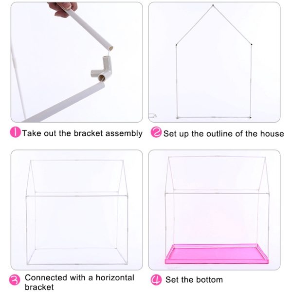 Household Children Printing Play Tent Small Game House with Mat - Image 7
