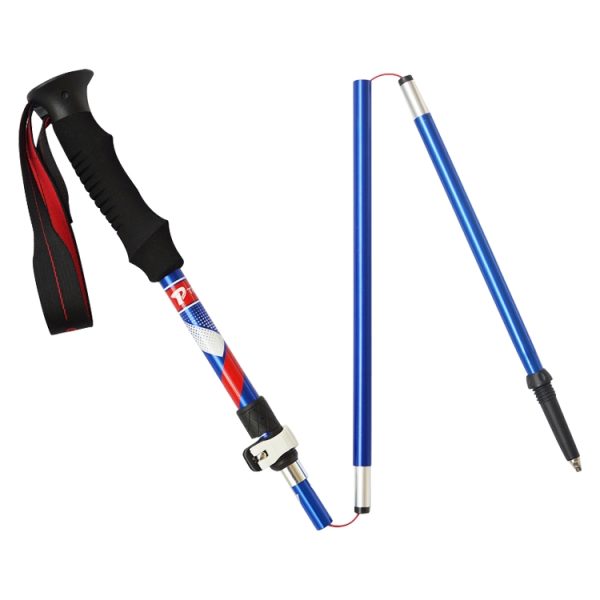 5 Node Portable Foldable Aluminium Alloy Alpenstocks Trekking Poles, Folding Length : 35CM, Folding Length : 35CM (Blue), Folding Length : 35CM (Red), Folding Length : 35CM (Black), Folding Length : 35CM (Green) - Image 2