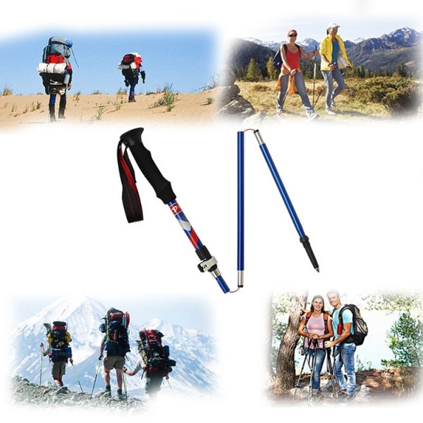5 Node Portable Foldable Aluminium Alloy Alpenstocks Trekking Poles, Folding Length : 35CM, Folding Length : 35CM (Blue), Folding Length : 35CM (Red), Folding Length : 35CM (Black), Folding Length : 35CM (Green) - Image 7