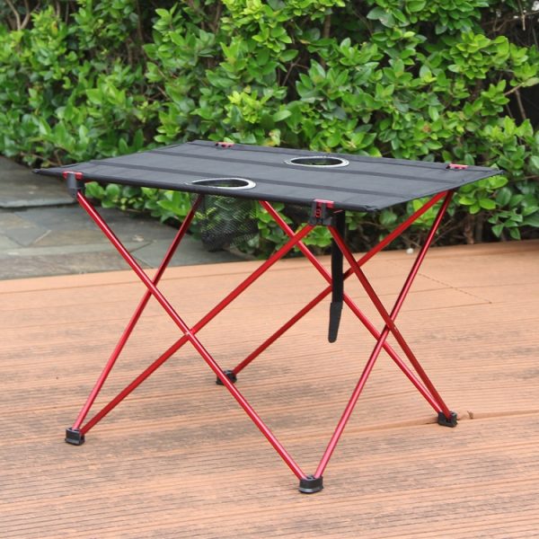8249 Outdoor Ultra Light Aluminum Folding Table Small Portable Picnic Table – Image 7