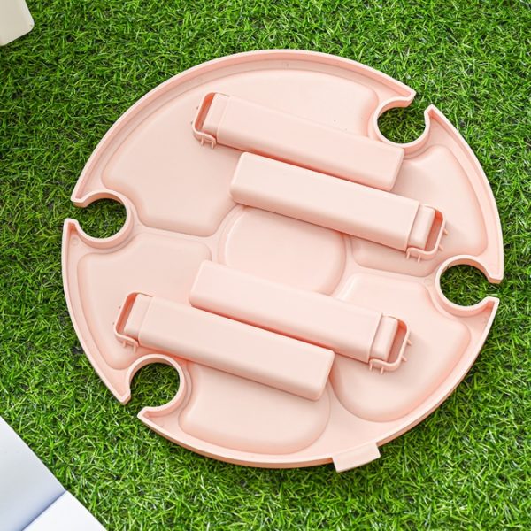 Outdoor Picnic Portable Folding Wine Table – Image 3