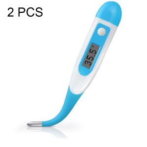2 PCS LCD Electronic Digital Baby Thermometer Waterproof Soft Tip Medicine Home Temperature for Kids Adult Mouth Body Fever, Digital Baby Thermometer