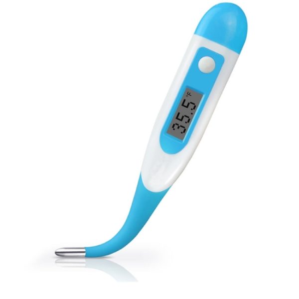 2 PCS LCD Electronic Digital Baby Thermometer Waterproof Soft Tip Medicine Home Temperature for Kids Adult Mouth Body Fever, Digital Baby Thermometer - Image 2