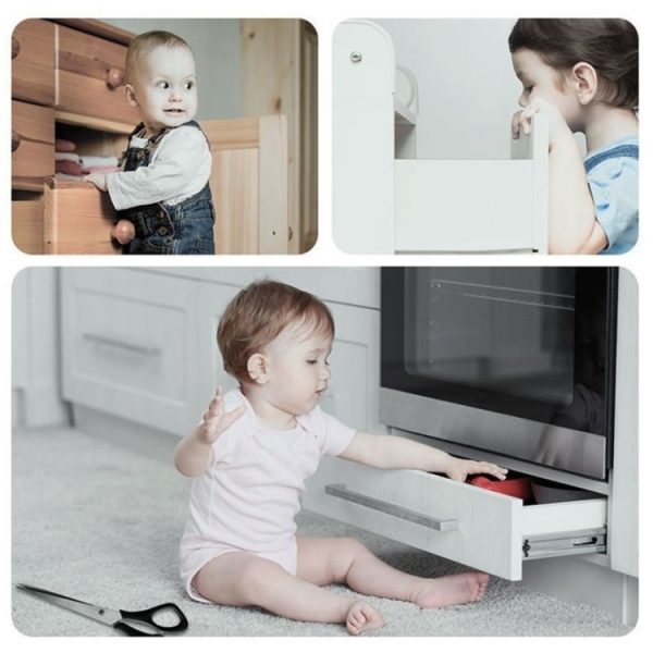 10 PCS Child Safety Lock Baby Anti-pinch Hand Protection Lock - Image 7