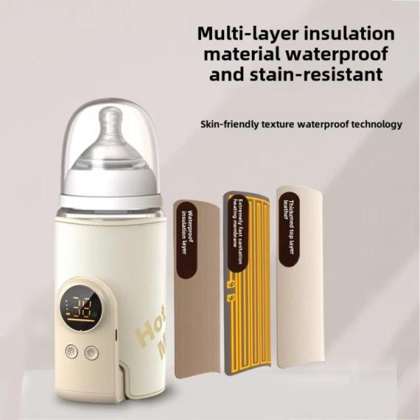 18W Wireless Baby Bottle Warmer 6 Adjustable Temperature Settings for Breastfeeding/Formula, 6000mAh, 8000mAh, 10000mAh - Image 8