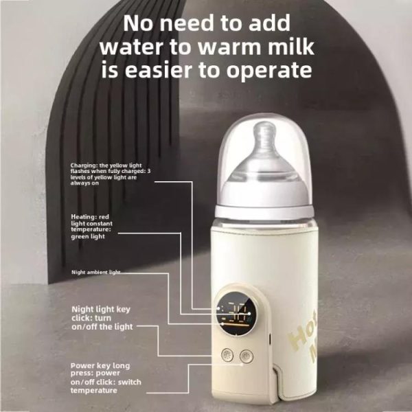 18W Wireless Baby Bottle Warmer 6 Adjustable Temperature Settings for Breastfeeding/Formula, 6000mAh, 8000mAh, 10000mAh - Image 9