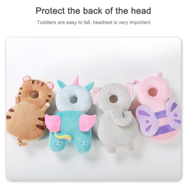 Infant Baby Learning to Walk Sitting Fall Protection Head Cotton Core Pillow - Image 3