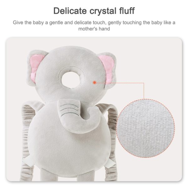 Infant Baby Learning to Walk Sitting Fall Protection Head Cotton Core Pillow - Image 5