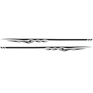 2 PCS/Set D-280 Flame Streak Pattern Car Modified Decorative Sticker