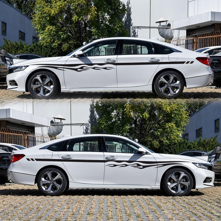 2 PCS/Set D-280 Flame Streak Pattern Car Modified Decorative Sticker – Image 5