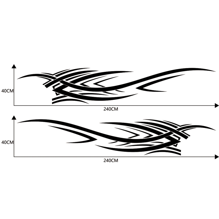 2 PCS/Set D-503 Totem Pattern Car Modified Decorative Sticker – Image 2