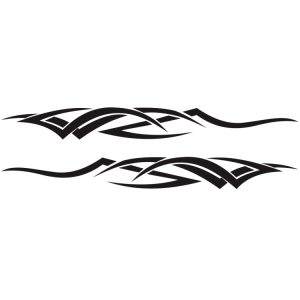 2 PCS/Set D-731 Totem Pattern Car Modified Decorative Sticker