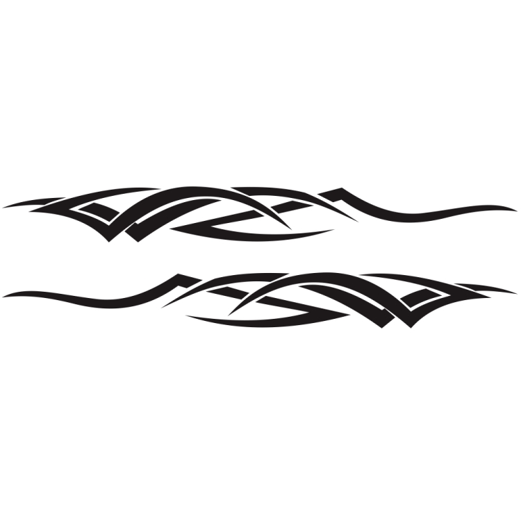 2 PCS/Set D-731 Totem Pattern Car Modified Decorative Sticker