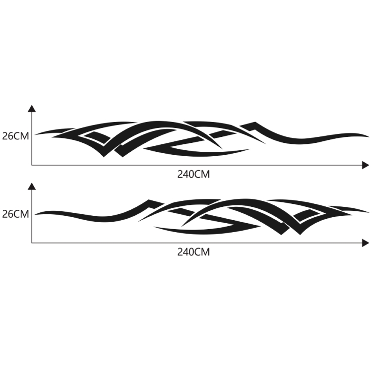 2 PCS/Set D-731 Totem Pattern Car Modified Decorative Sticker – Image 2