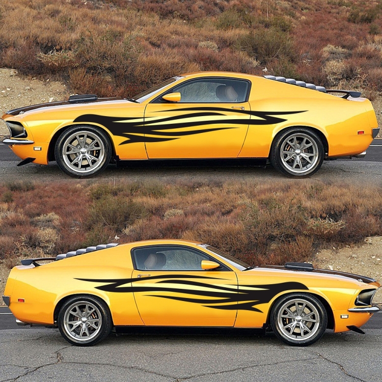 2 PCS/Set D-926 Fire Totem Pattern Car Modified Decorative Sticker – Image 4