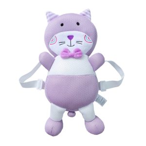 Breathable Purple Cat Pattern Shockproof Head Pad for Baby Children Walking